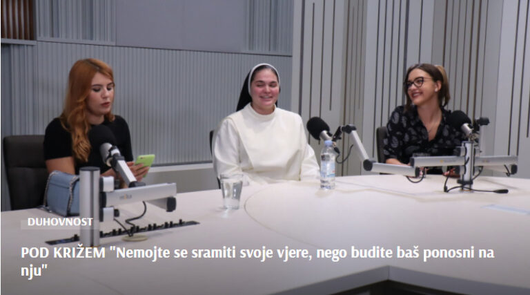 Emisija “Pod križem” o svjedočenju vjere