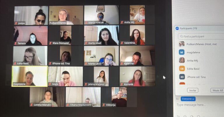 Održana online biblijska večer lectio divina