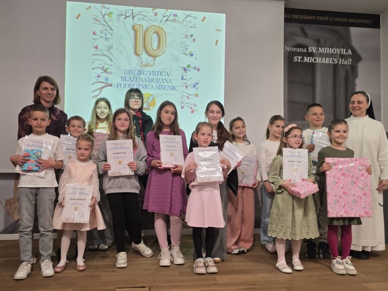 Održana izložba ”Bl. Hozana očima djeteta” povodom proslave 10 godina dječjeg vrtića bl. Hozana Kotorska Šibenik